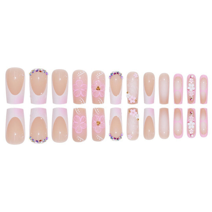 Artistic Floral Nail Extensions Kalsten