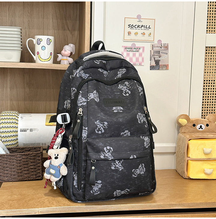 Casual Multi-Compartment School Backpack Kalsten
