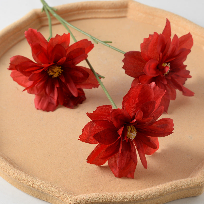 Decorative Fabric Flower Stem Arrangement