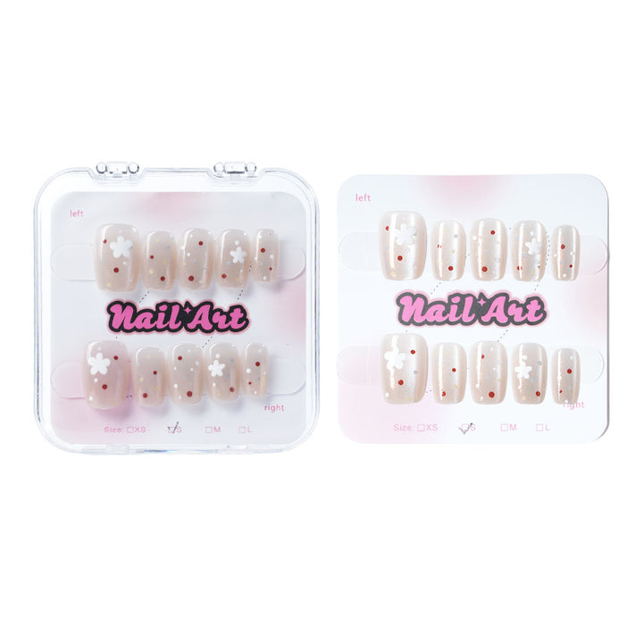 Floral Design Press-On Nail Art Kalsten