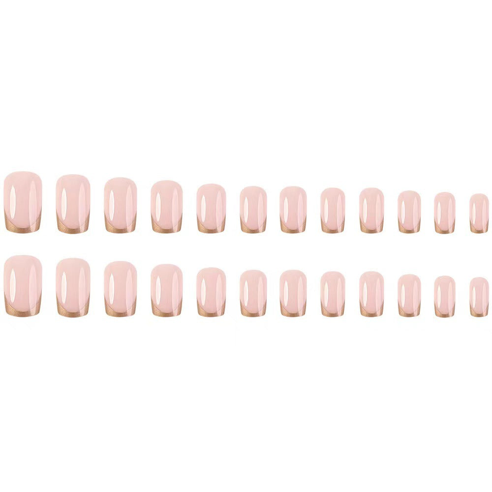 Elegant artificial nails with gold accents Kalsten