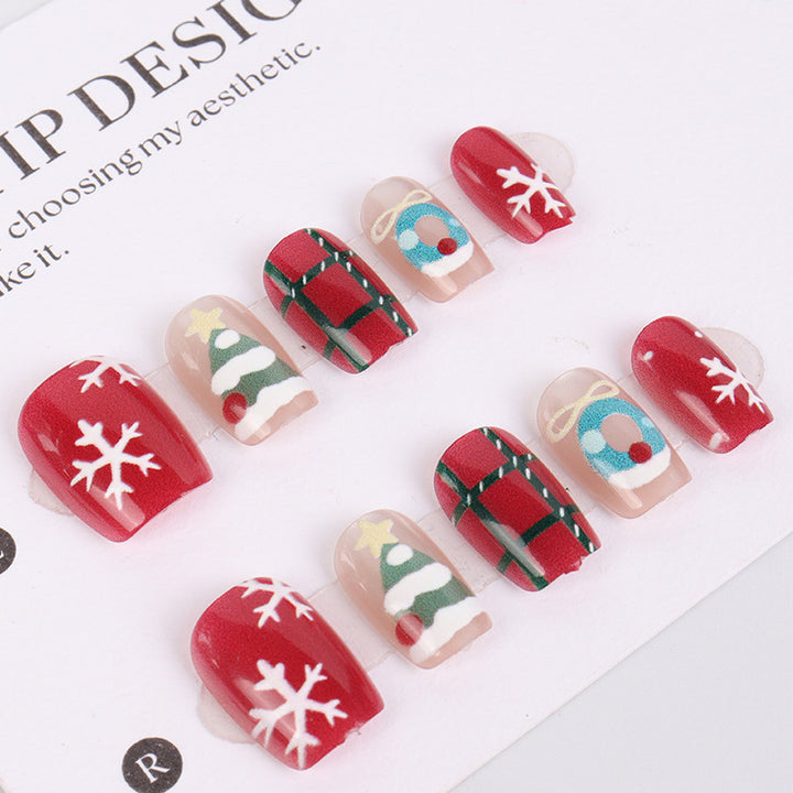Holiday-Themed Decorative Press-On Nail Set Kalsten