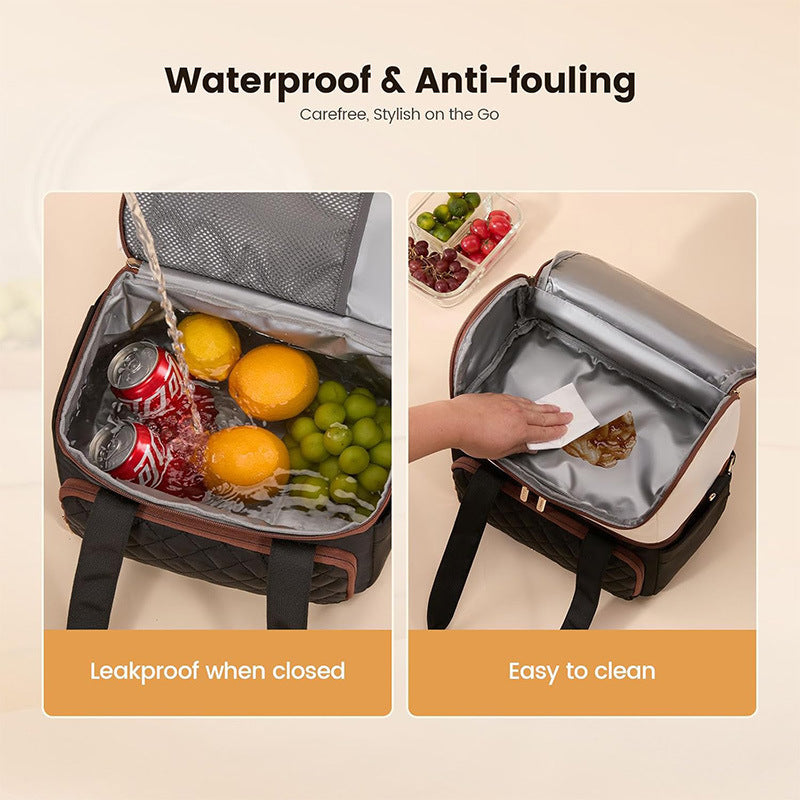 Elegant cooler bag with practical drink holder Kalsten