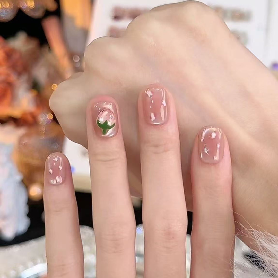 Artistic Floral Nail Design