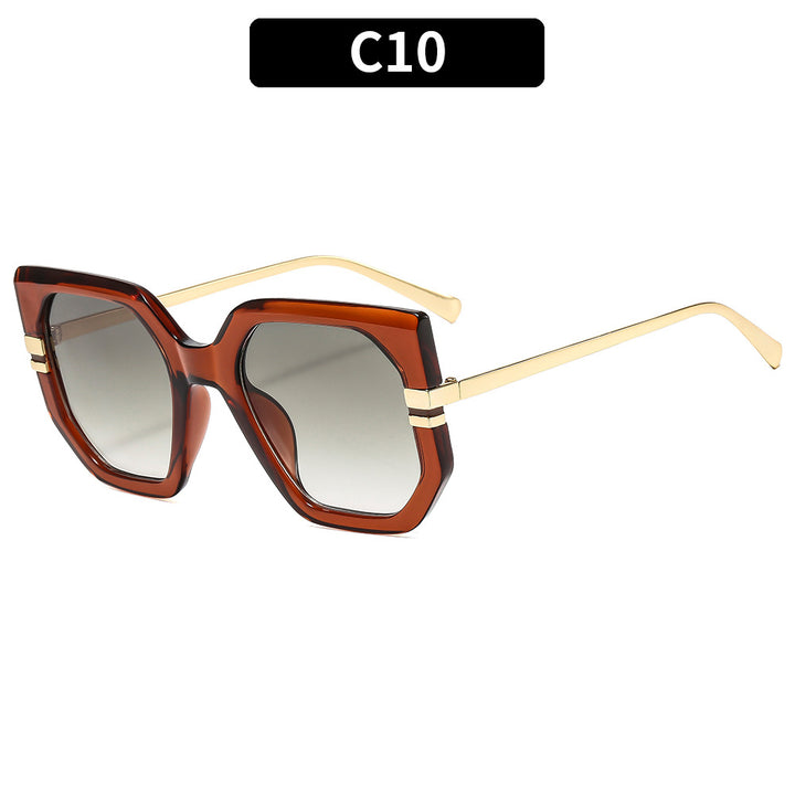Chic Geometric Frame Sunglasses