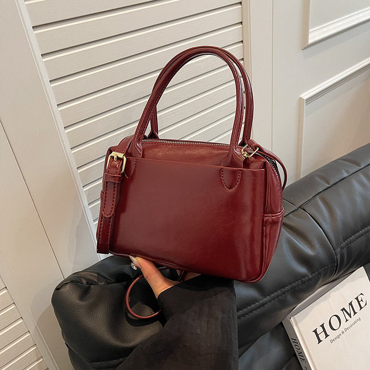 Luxurious Structured Leather Handbag Kalsten