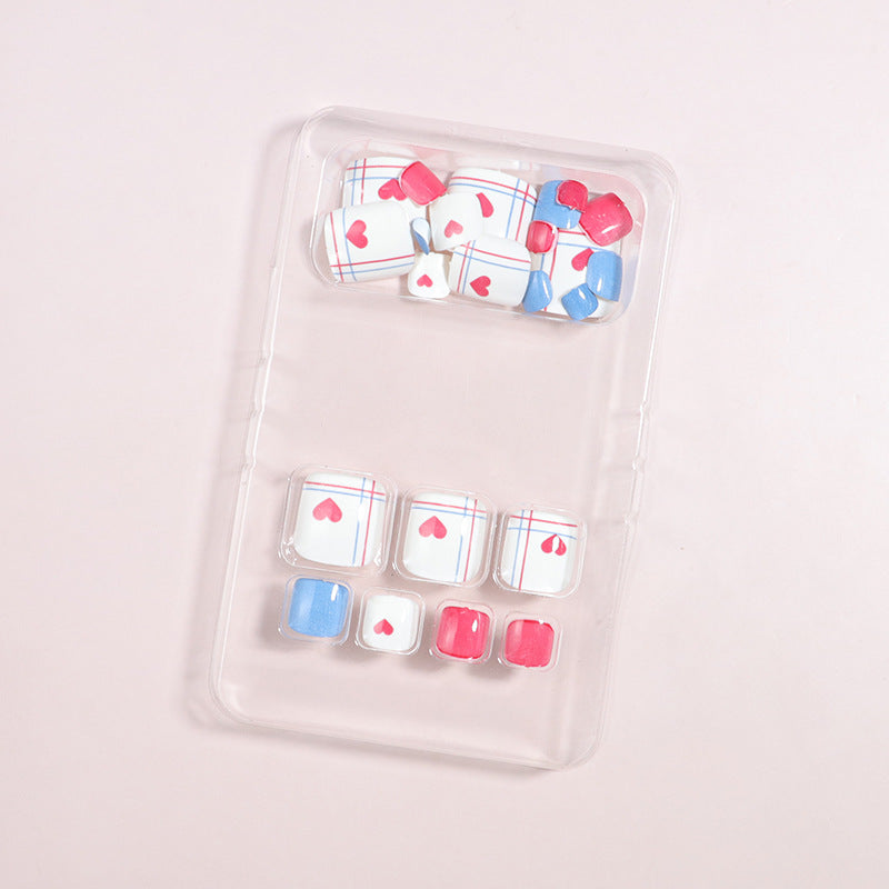 Artistic Floral Press-On Nail Art Set Kalsten