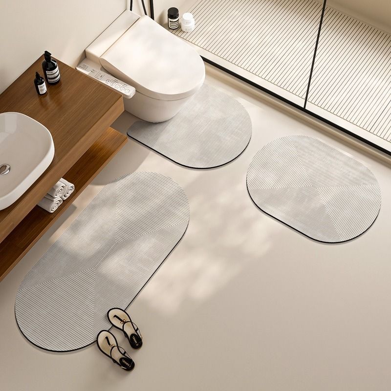 Elegant Floral Design Bath Mat Set Kalsten