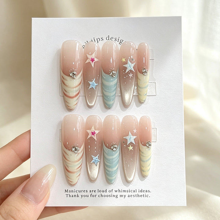 Whimsical Nail Art Press-On Set Kalsten