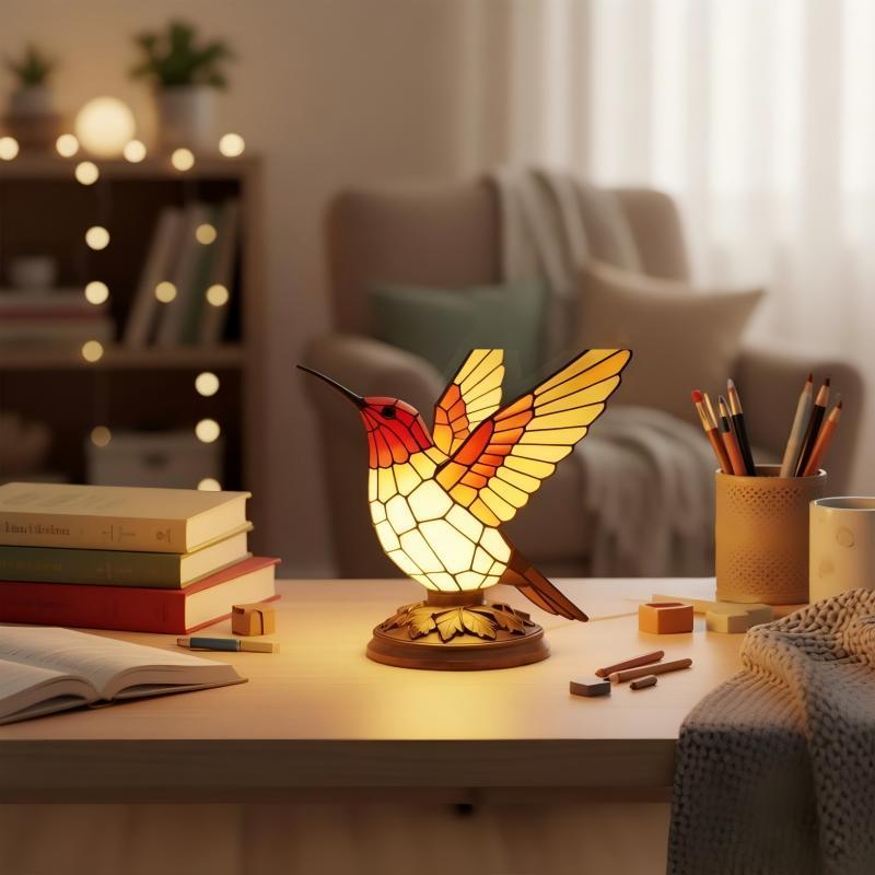 Decorative table lamp in the shape of a hummingbird Kalsten