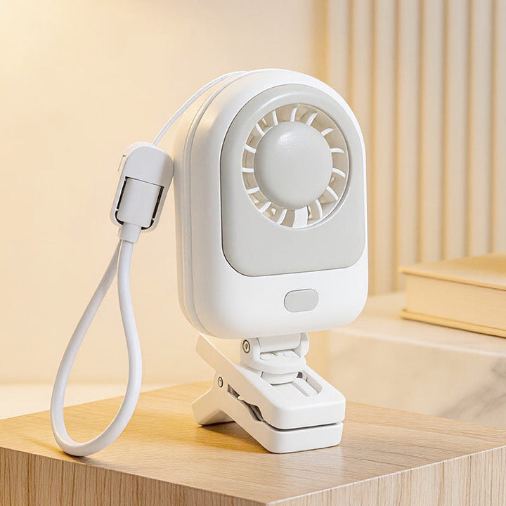 Women's Portable Clip Fan with USB Charging Option and Outstanding Flexibility Kalsten