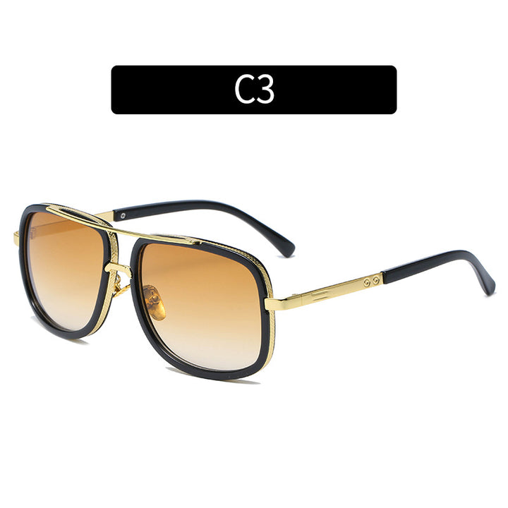 Bold Geometric Frame Sunglasses  1787664804