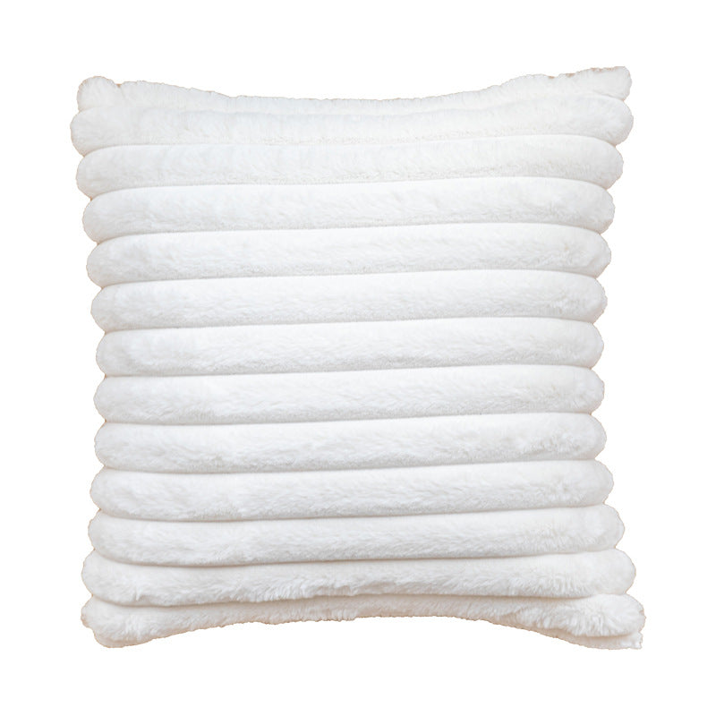 Cozy Textured Plush Cushion
