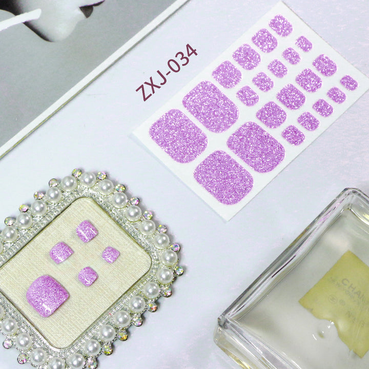 Glittery Toe Nail Wraps  1790954463
