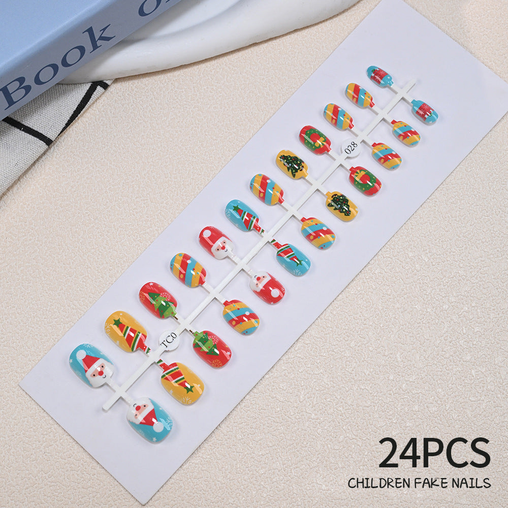 Children's Fun Holiday-Themed Fake Nail Set Kalsten