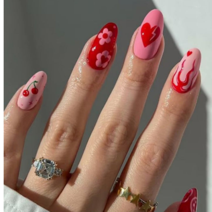 Artistic Press-On Nail Design Set Kalsten