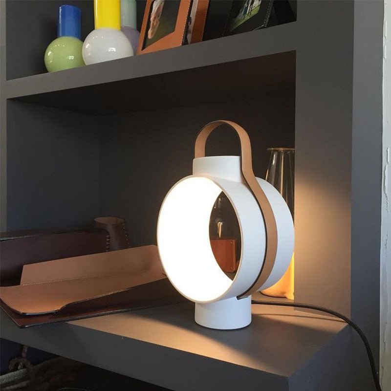 Modern Circular Portable Table Lamp