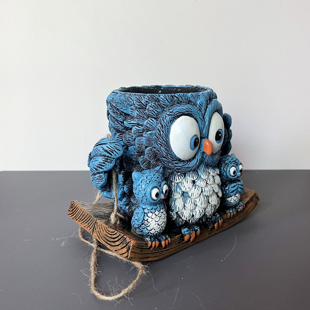 Owl-shaped decorative flower pot Kalsten