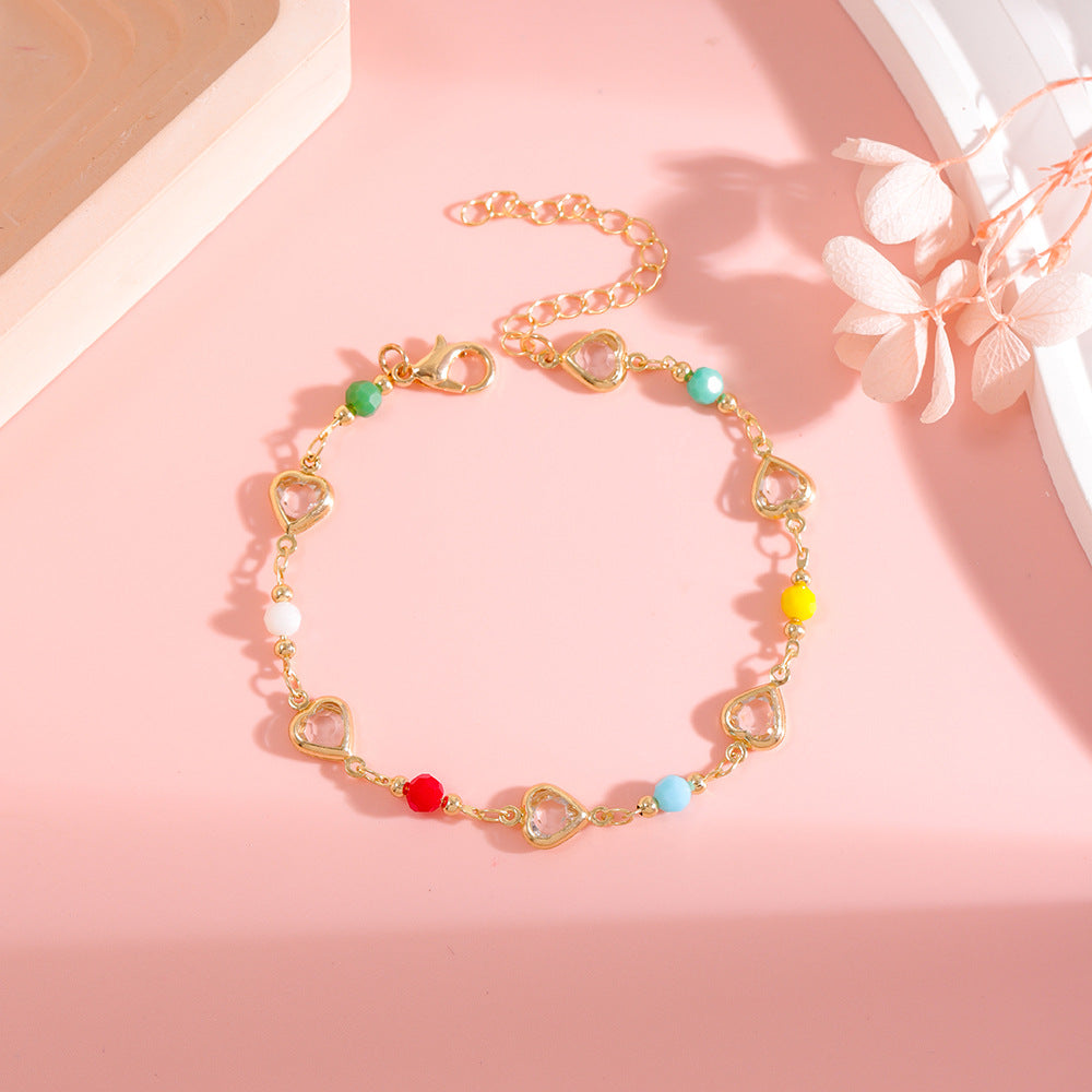Colorful Heart Charm Bracelet Kalsten