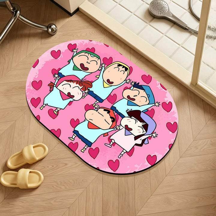 Plush Bathroom Floor Mat