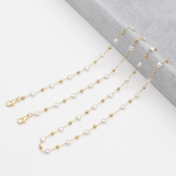 Pearl-Accented Eyewear Chain Kalsten