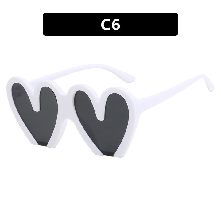 Women's Heart-Shaped Sunglasses with Durable Plastic Frame and UV Protection Kalsten