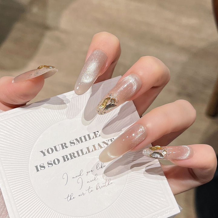 Glitter-Embellished Press-On Nail Extensions Kalsten
