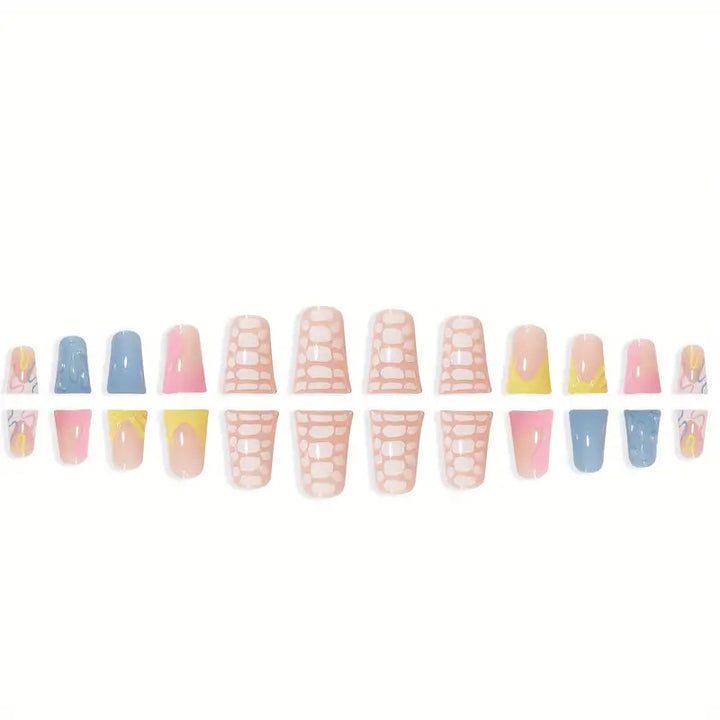 Creative Drip Effect Press-On Nails Kalsten