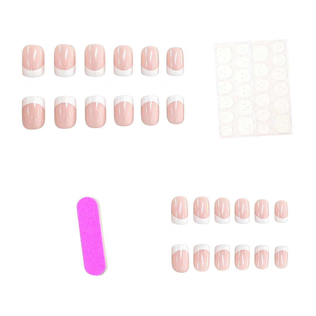 French Tip Acrylic Nail Art Enhancements Kalsten
