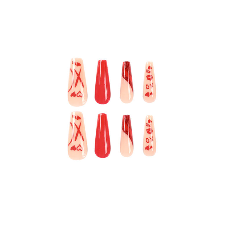 Artful Nail Extensions in Romantic Design Kalsten