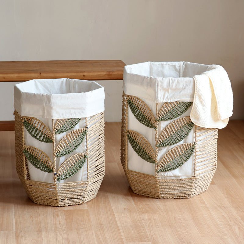 Storage basket with plant design Kalsten