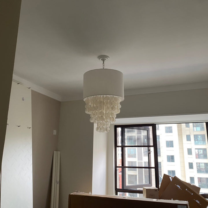 Elegant Capiz Shell Pendant Light