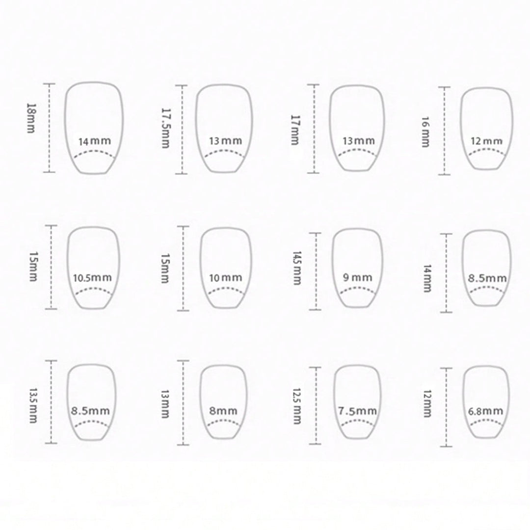 French Tip Acrylic Nail Set Kalsten