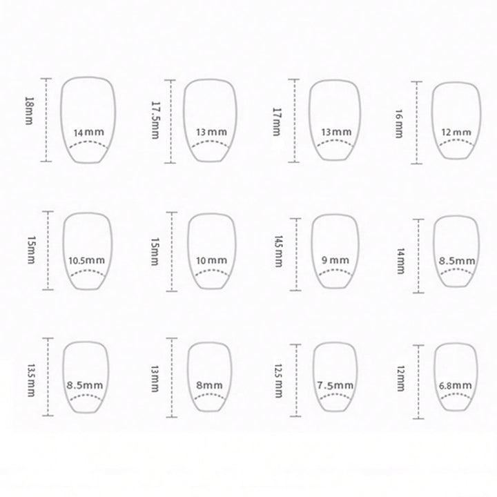 French Tip Acrylic Nail Set Kalsten