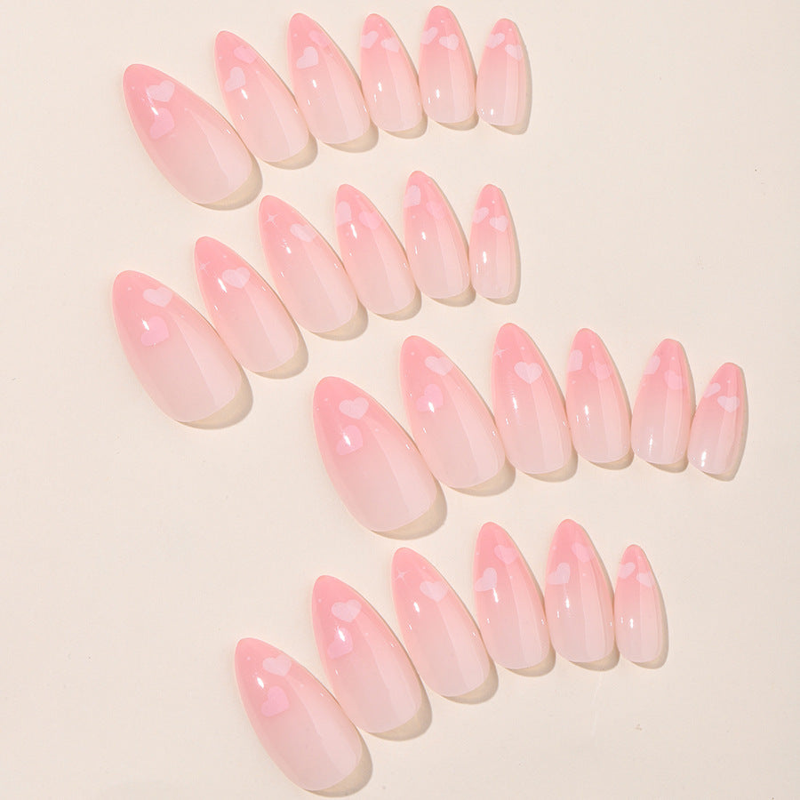 Elegant Almond-Shaped Press-On Nail Set kalsten
