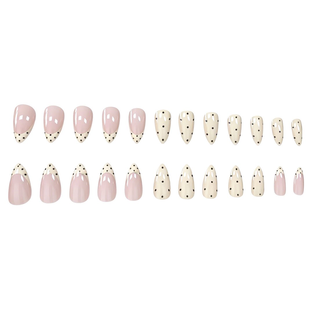 Elegant Polka Dot Nail Art Enhancements Kalsten