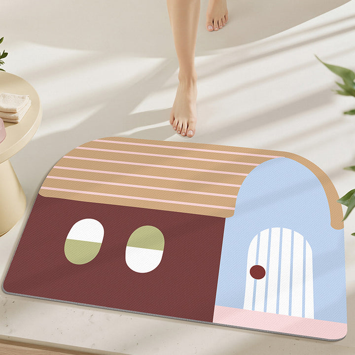 Geometric Design Bath Mat Kalsten