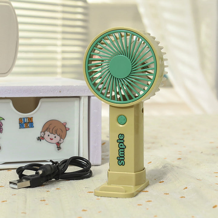 Women Portable Hand Fan with Rechargeable USB Port and Lightweight Construction Kalsten