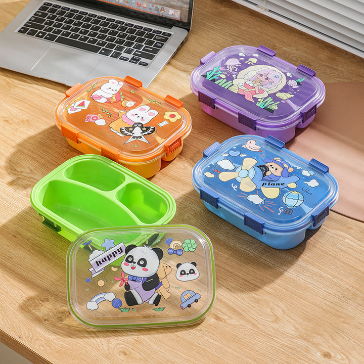 Fun-Themed Multi-Compartment Snack Storage Container