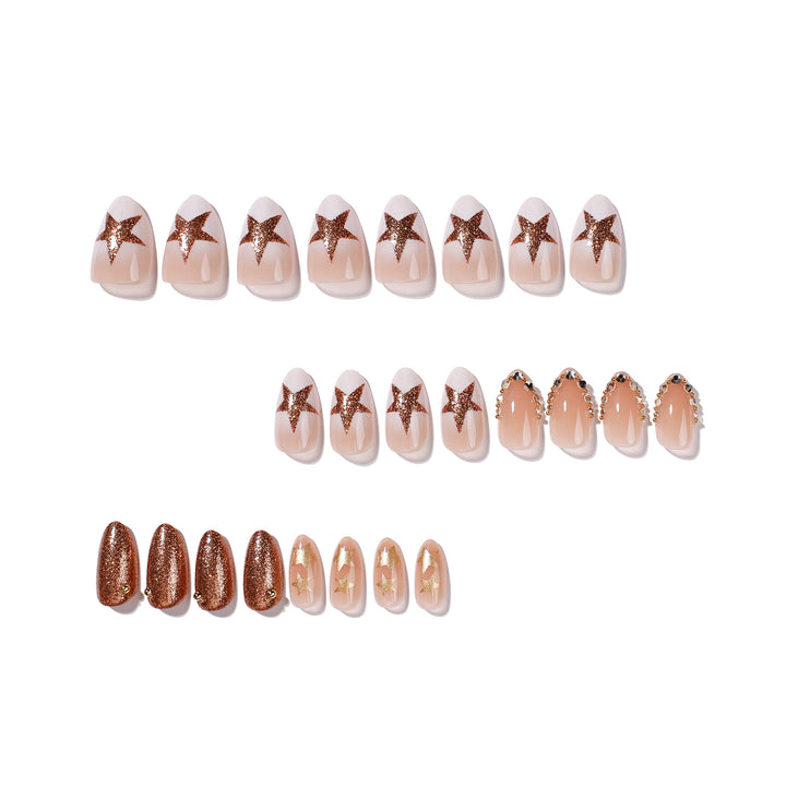 Elegant and sparkling nail art Kalsten