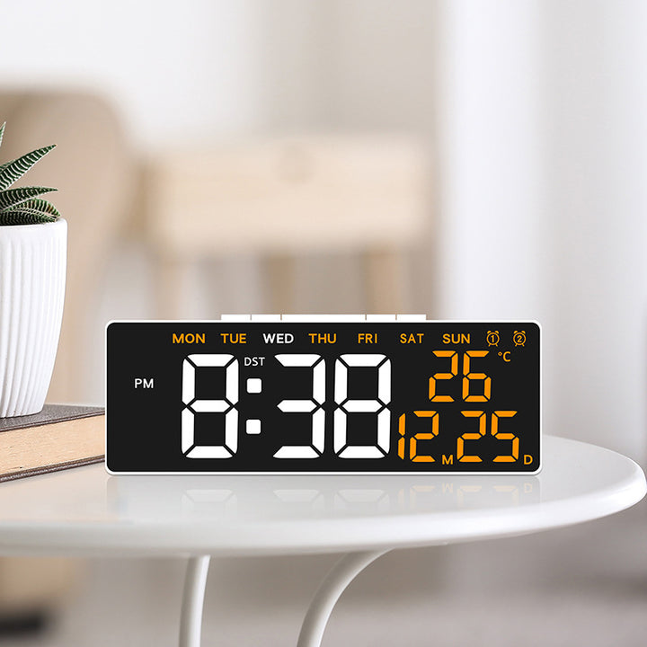 Digital alarm clock with large, clear LED display and temperature display Kalsten