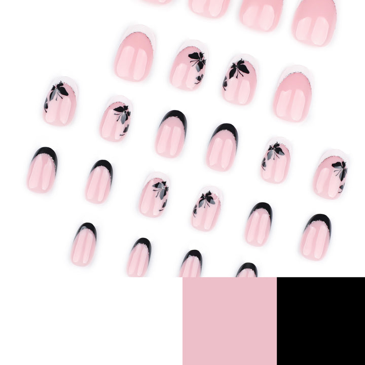 Elegantly designed nail art with butterfly motif Kalsten