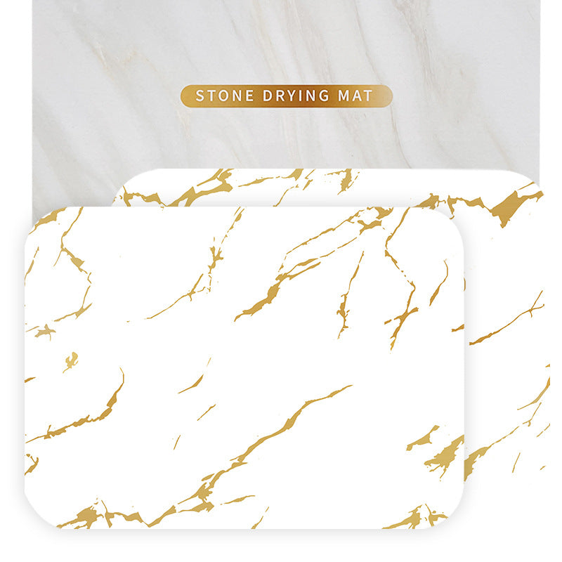 Luxury Marble Design Drying Mat