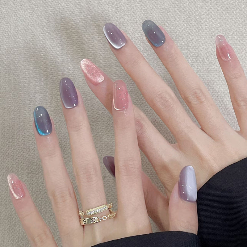 Ombre Gradient Glossy Press-On Nails Kalsten