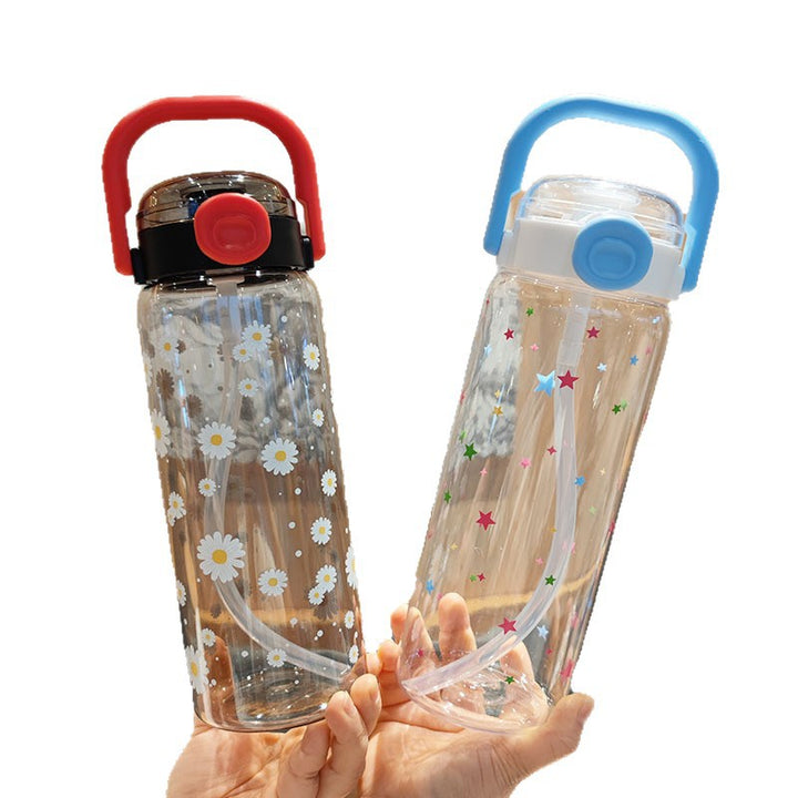 Women’s water bottle with leak-proof lid and integrated straw Kalsten