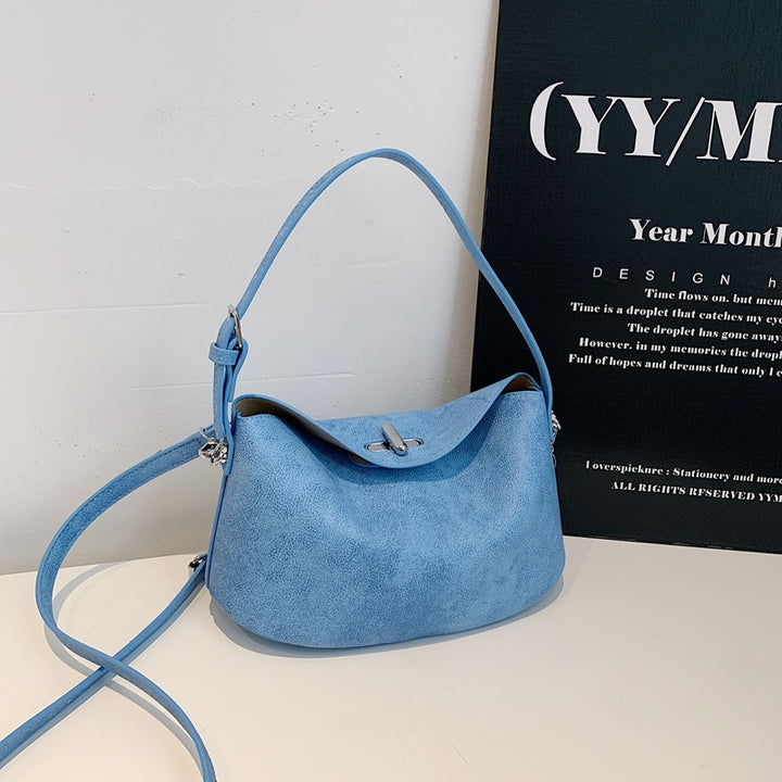 Elegant Soft-Suede Shoulder Bag Kalsten