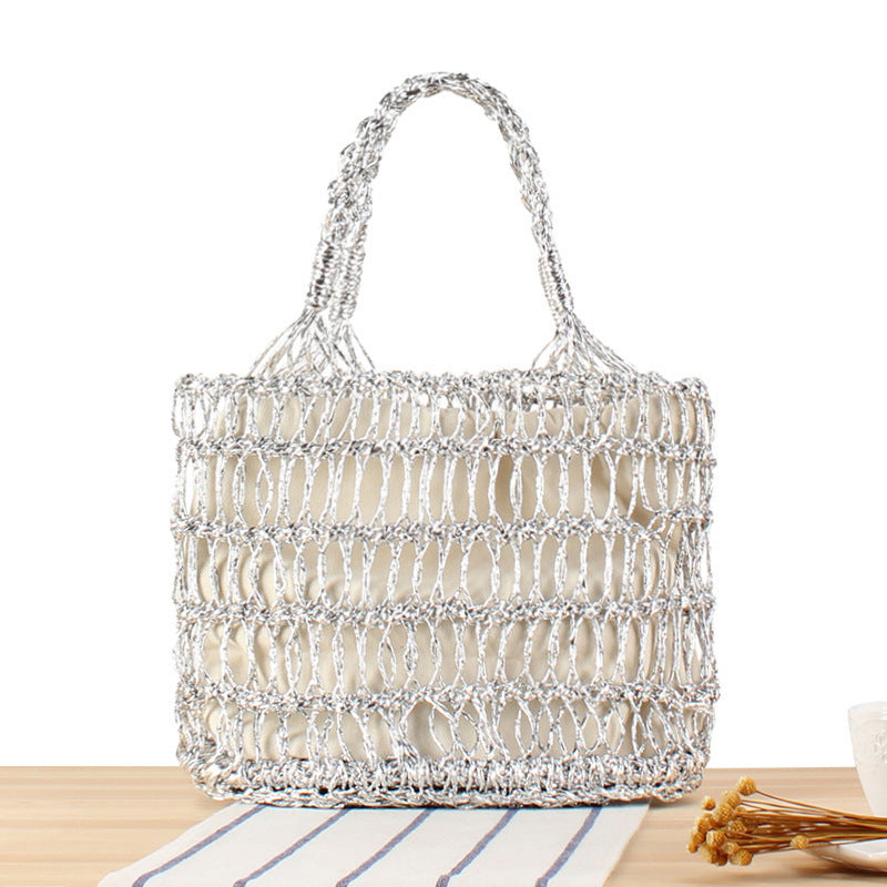 Practical mesh straw bag Kalsten