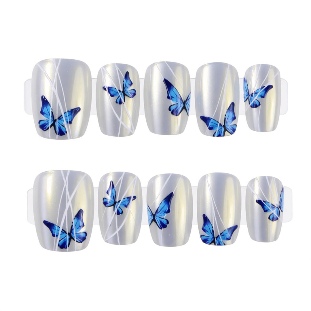 Butterfly Themed Press-On Nail Set Kalsten