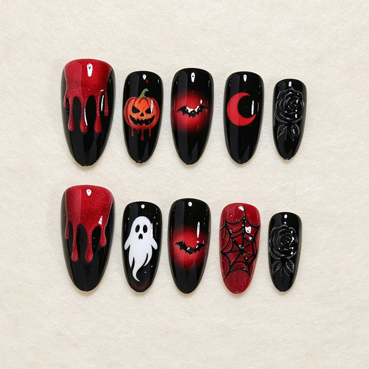 Festive Halloween-Themed Nail Art Set Kalsten