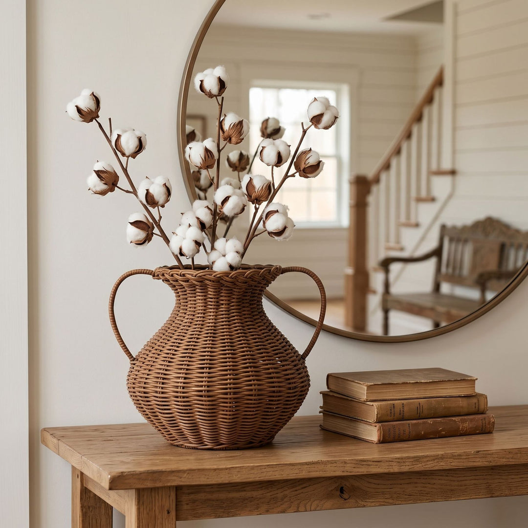 Handwoven decoration bouquet holder Kalsten